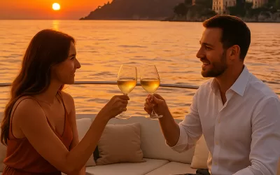 Aperitivo al tramonto in barca: l’esperienza più romantica del Tigullio